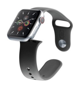 Cellularline Urban Band - Apple Watch 42/44 mm Cinturino in silicone per Apple Watch Nero